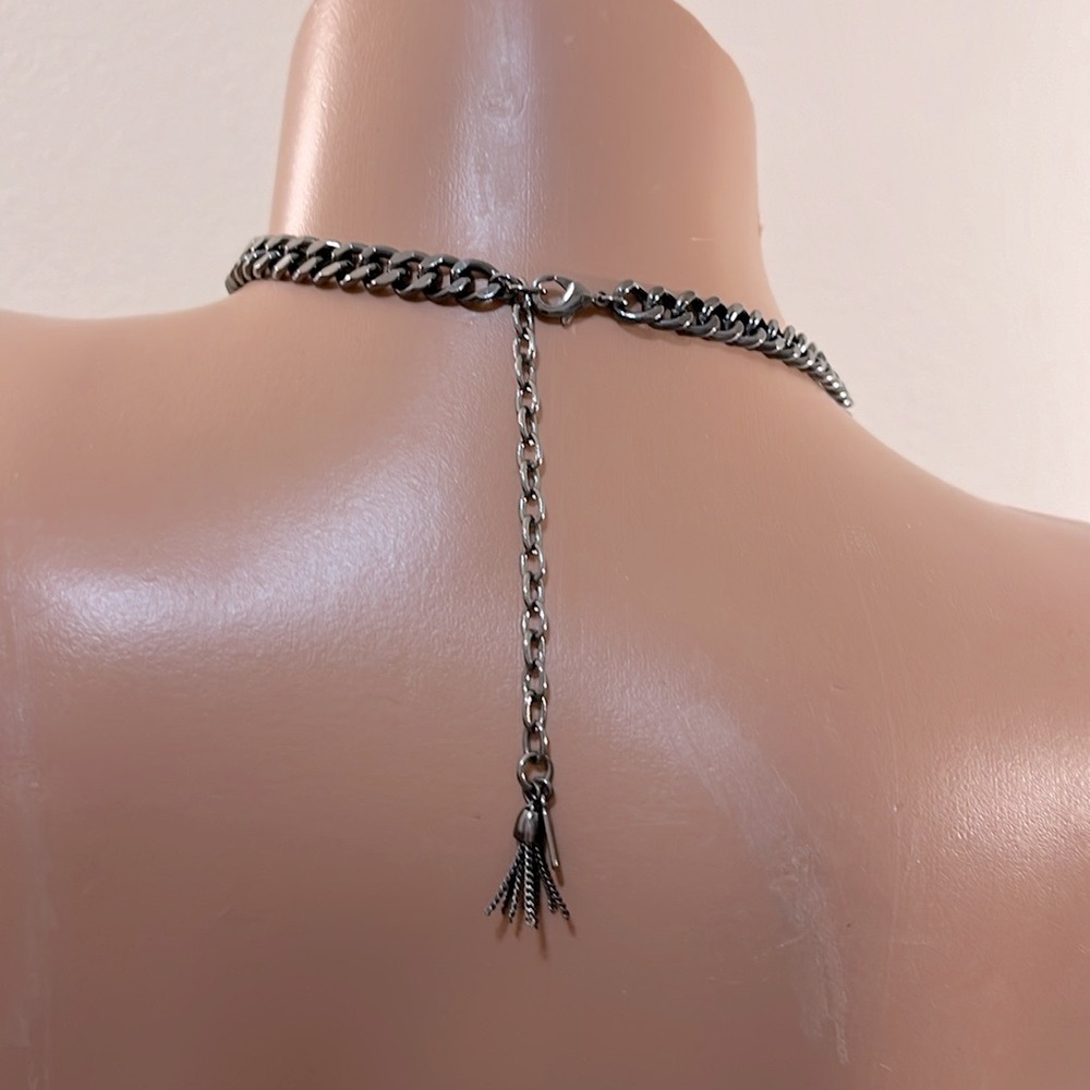 Crystal Gem Statement Necklace - image 2